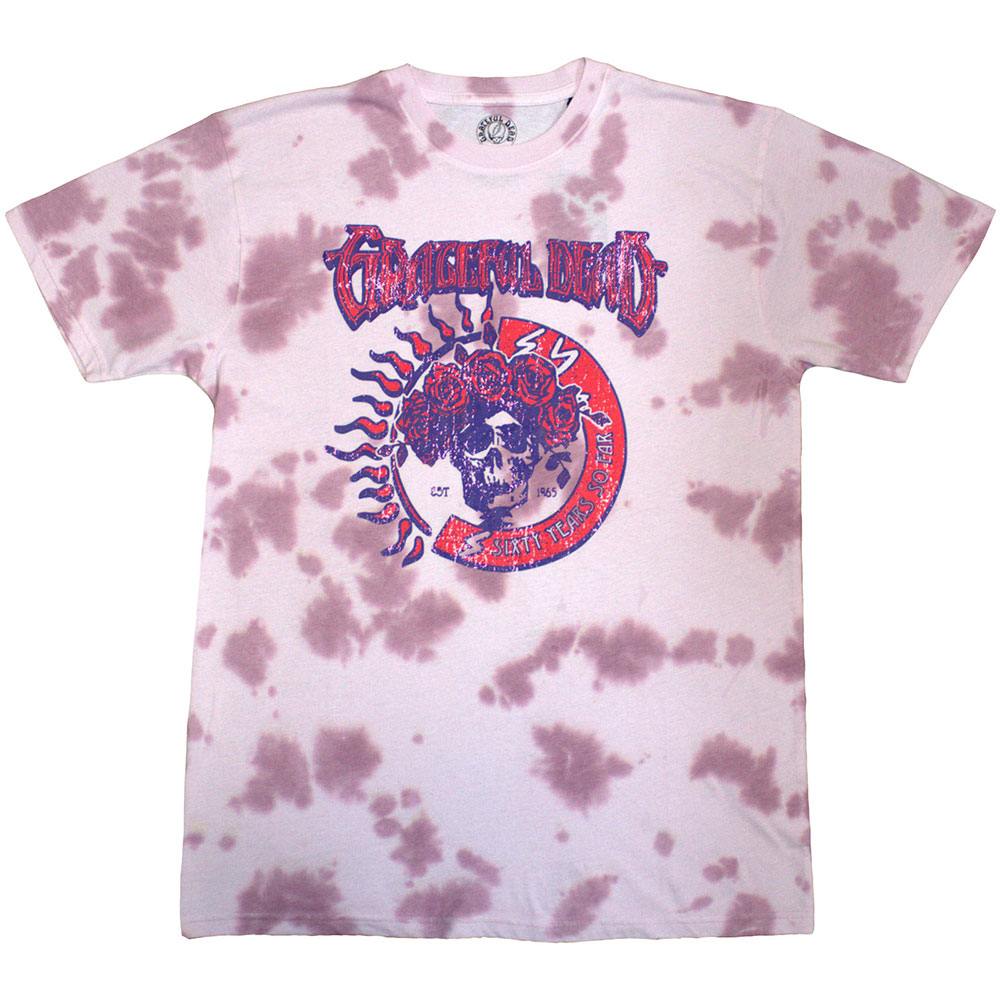 Grateful Dead - 60 Years So Far Heren T-shirt - Roze